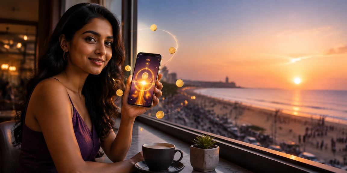 Mobile user playing Aviator casino game in Chennai